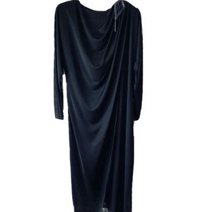 Michael Maiello Pat Richards Black High Neck Formal Beaded Dress Size 10